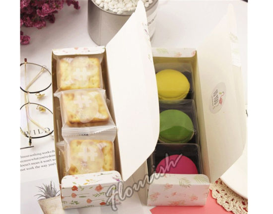 Contenitore di regalo di raccolta del dessert del biscotto del biscotto del cartone dell'imballaggio piano