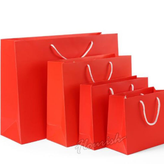 Borsa di Natale rossa con stampa fiocco di neve