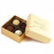 Confezione regalo di cioccolato assortito di carta patinata di colore beige