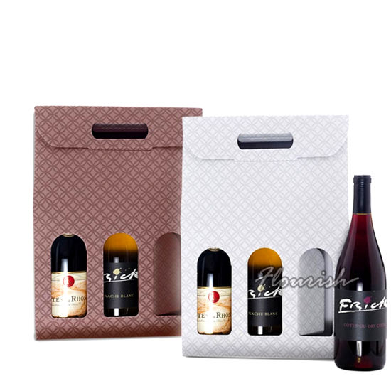 Sacchetto d'imballaggio delle bevande della birra di Champagne del vino della carta di Brown Kraft