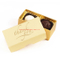 Confezione regalo di lusso in carta color oro con logo personalizzato