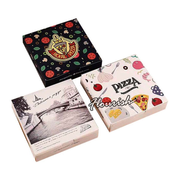 Scatola per pizza triangolare portatile per uso alimentare