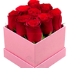 Contenitore di regalo di compleanno del contenitore di regalo di compleanno del contenitore di acquisto del fiore di colore rosa di logo su ordinazione