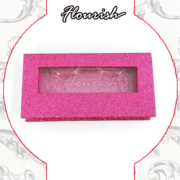 Scatola di finestra d'imballaggio del cuore del ciglio di carta rosa di arte dolce