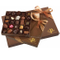 Confezione regalo personalizzata in carta patinata al cioccolato con inserto vassoio
