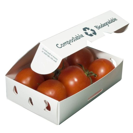 Scatola d'imballaggio ecologica della frutta del pomodoro fresco ondulato per i regali del ristorante dell'aeroplano degli hotel del supermercato