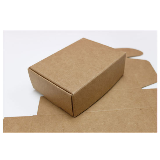 Scatola per cera baffi in carta kraft marrone con stampa offset