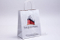 Borsa in granato confezionata per abbigliamento laminato opaco con logo stampato personalizzato