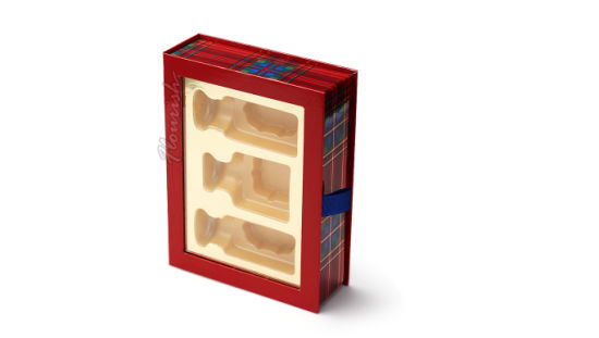 Sciarpa portatile / intimo / scatola regalo carta asciugamani con finestra trasparente