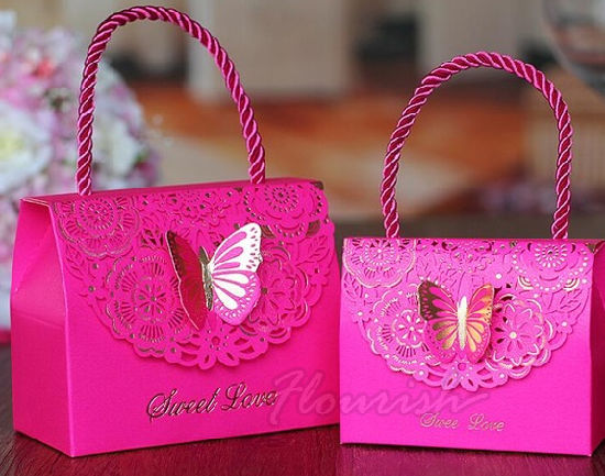 Sacchetto di immagazzinaggio regalo pieghevole romantico festa di nozze