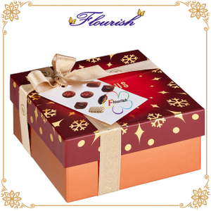 Scatola di carta d'imballaggio del regalo di sorpresa del dolce di cioccolato di festival stagionale di grande formato della stagnola calda