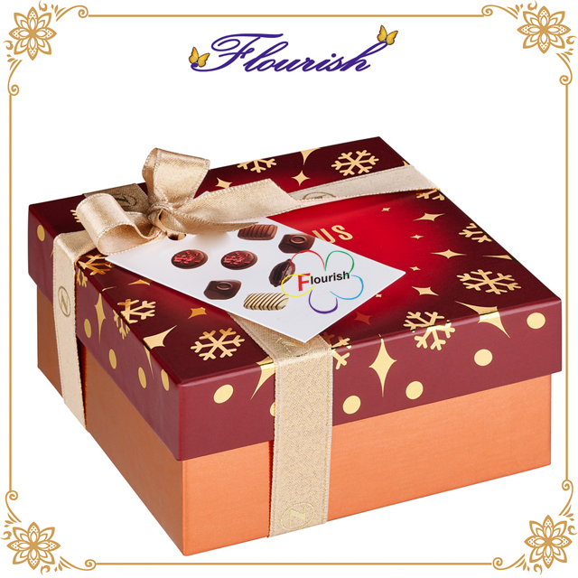 Scatola di carta d'imballaggio del regalo di sorpresa del dolce di cioccolato di festival stagionale di grande formato della stagnola calda