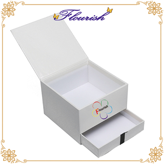 Scatola di immagazzinaggio del regalo del fiore dei gioielli del cartone di stampa su ordinazione con il cassetto