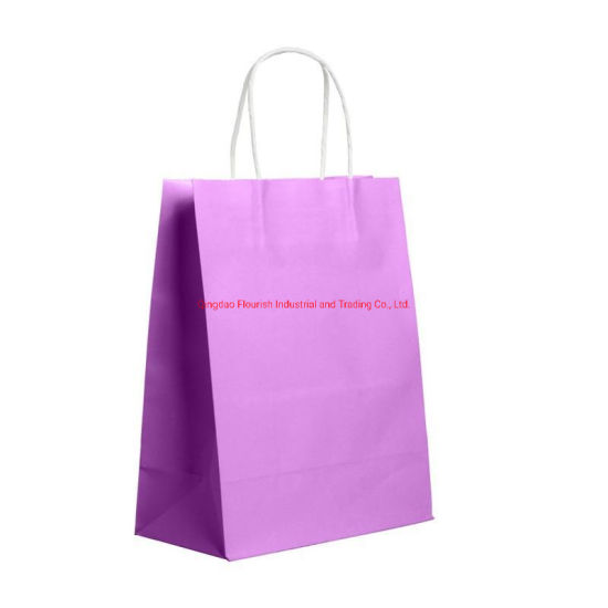 Borsa blu per stampa lavata con carta kraft