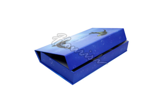 Scatola di profumo promozionale elegante in cartone quadrato blu