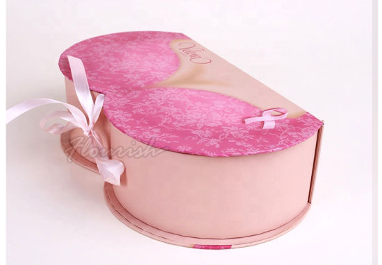 Scatola di immagazzinaggio del reggiseno della biancheria intima rosa delle donne