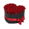 Contenitore di regalo del biscotto del cioccolato del fiore a forma di cuore su ordinazione