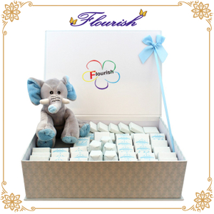 Scatola di cartone d'imballaggio del regalo del partito dell'acquazzone di logo personalizzato del neonato
