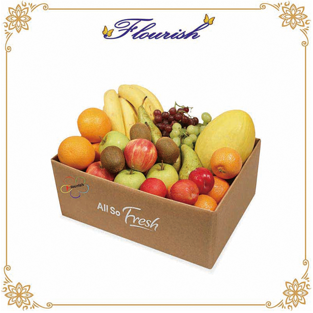 Scatola di carta ondulata di colore marrone per imballaggi di frutta