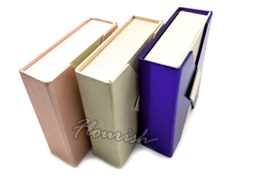 Scatola di cartone d'imballaggio dell'album di matrimonio a forma di libro di qualità superiore