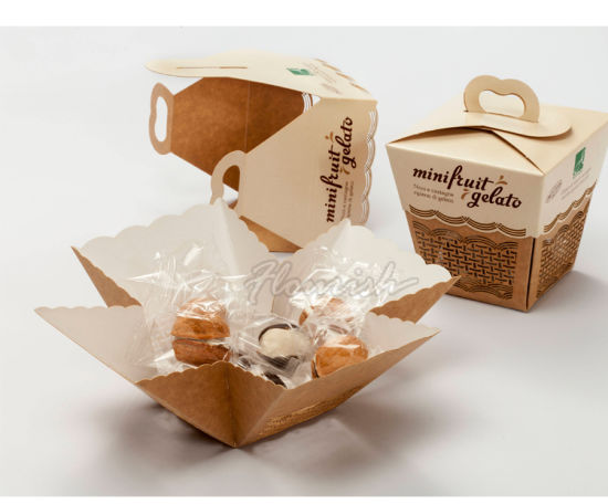 Contenitore di regalo di raccolta del dessert del biscotto del biscotto del cartone dell'imballaggio piano
