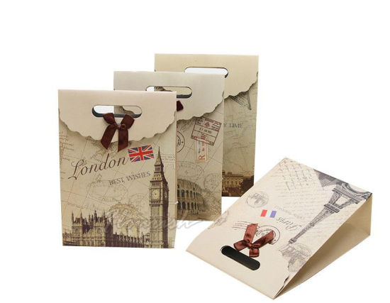 Borsa rigida in carta kraft marrone rigida