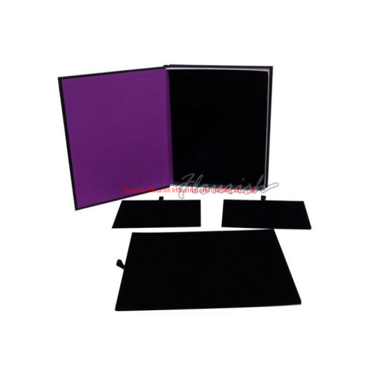 Scatola da imballaggio cosmetica in cartone viola con inserto