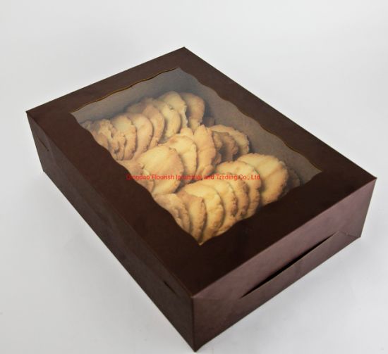Scatola per cupcake ecologica in carta kraft per panetteria