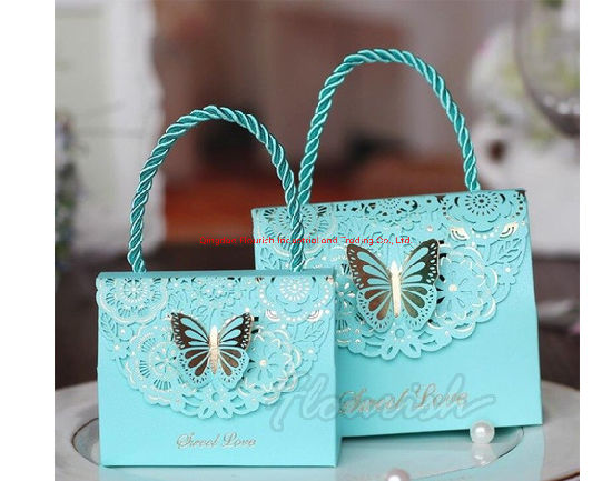 Sacchetto di immagazzinaggio regalo pieghevole romantico festa di nozze