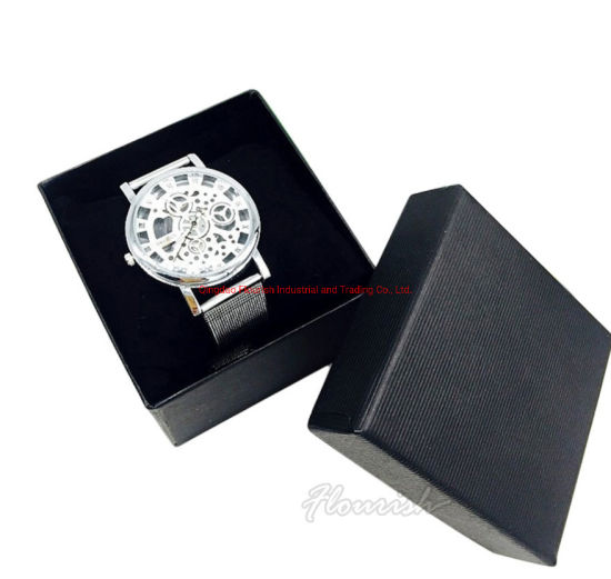 Scatola per cassetto orologio nero opaco con cuscino
