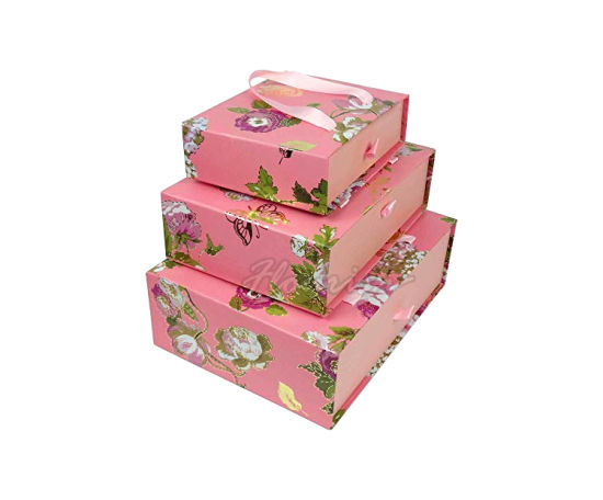 Scatola di nidificazione del regalo di nozze di Favour del fiorista verde romantico