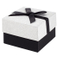 Confezione regalo rigida in cartone quadrato con decoro Bowtie