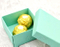Scatola d'imballaggio del cioccolato dei gioielli del cartone di carta verde di arte verde