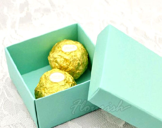 Scatola d'imballaggio del cioccolato dei gioielli del cartone di carta verde di arte verde