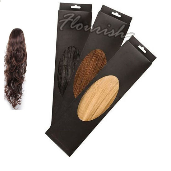 Parrucca umana classica e confezione per estensioni dei capelli