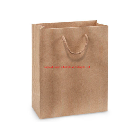Shopping bag in carta kraft marrone naturale