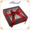 Scatola da regalo in cartone quadrato rosso evanescente con vassoio