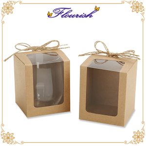 Confezione regalo personalizzata in vetro di birra in carta Kraft