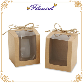 Confezione regalo personalizzata in vetro di birra in carta Kraft