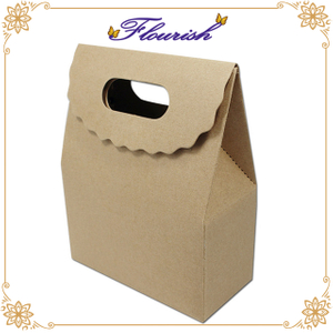 Borsa rigida in carta kraft marrone rigida