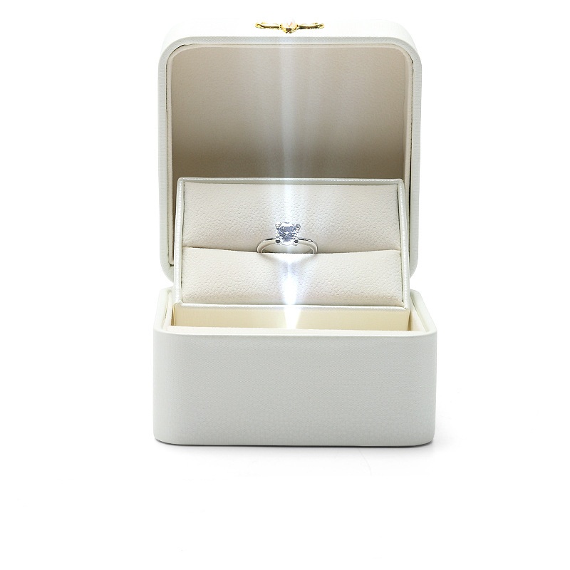 Confezione regalo di gioielli LED in pelle PU di lusso personalizzata