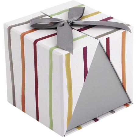 Scatola pieghevole regalo sorpresa regalo di compleanno in carta patinata bianca
