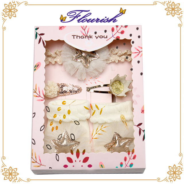 Confezione regalo per bambini con brillantini in carta patinata rosa scintillante