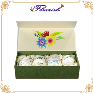 Scatola di vibrazione d'imballaggio di regalo della teiera del forte cartone di colore verde elegante