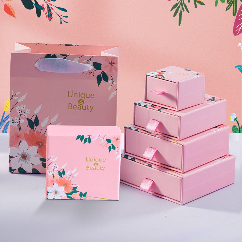 Scatola per cassetti con stampa logo personalizzato all'ingrosso con inserto