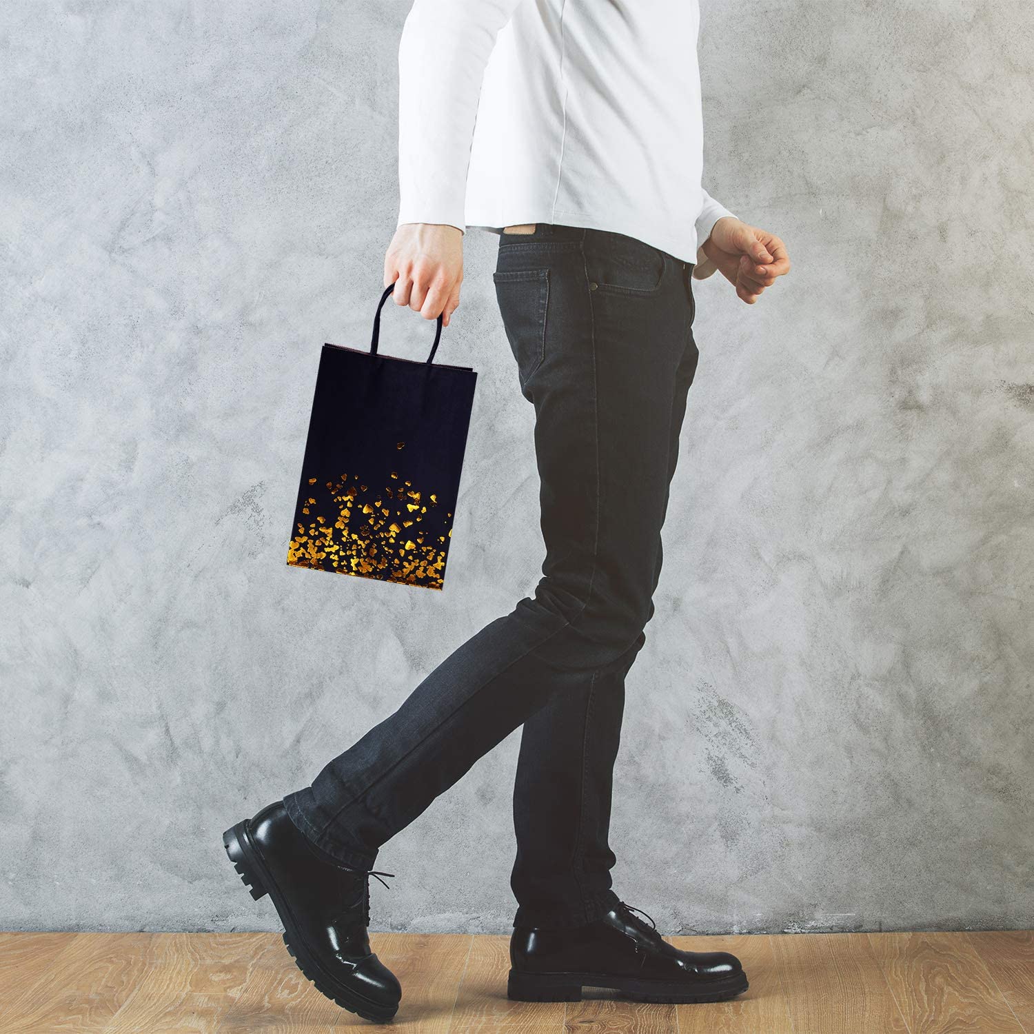 Qingdao Flourish Borsa regalo di carta per stampa a caldo di lusso all'ingrosso