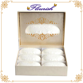 Scatola di finestra d'imballaggio del regalo del sapone di timbratura dell'oro