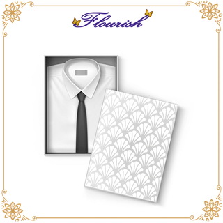 Coperchio e scatola di base per la conservazione della camicia in cartone con logo personalizzato