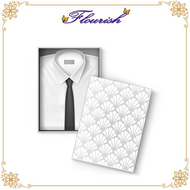 Coperchio e scatola di base per la conservazione della camicia in cartone con logo personalizzato