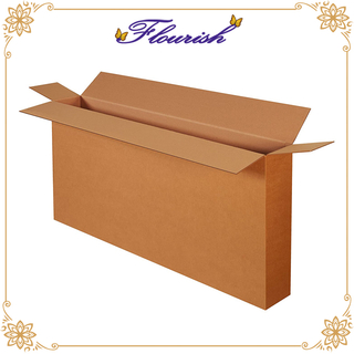 Scatola d'imballaggio commovente della TV commovente della carta ondulata di Brown di dimensione su ordinazione